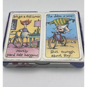Shoebox Greetings Hallmark Playing Cards The Lundquists 2 Decks vtg retro y2k